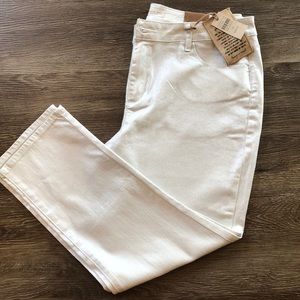 NWT SILVER SPARKLE ANKLE JEANS